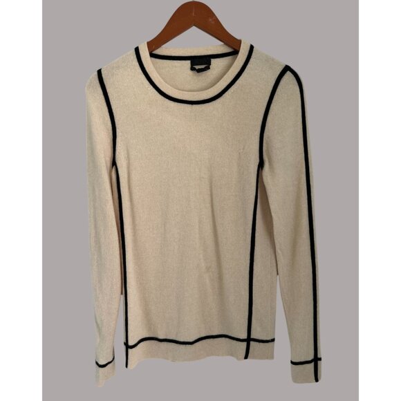 J.Crew Collection Italian Cashmere Framed Crewneck Sweater - Picture 1 of 8